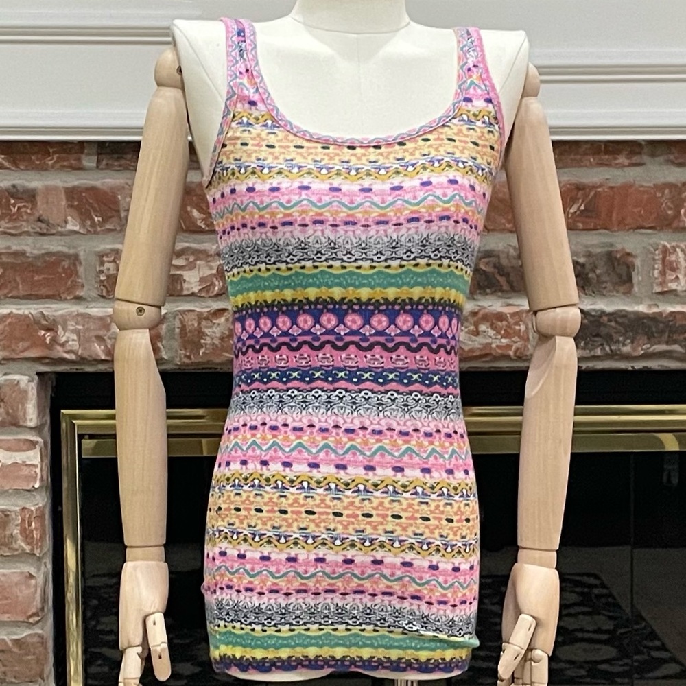 Mossimo floral printed, striped, patterned top / S / Excellent condition
